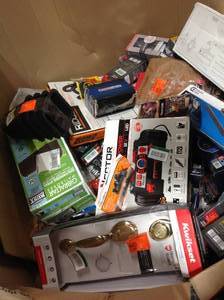 lot 23 image: Lot of Mixed and Assorted Tools, Hardware, Misc  Small Housewares Various Models, Sizes, and Conditions See Pictures