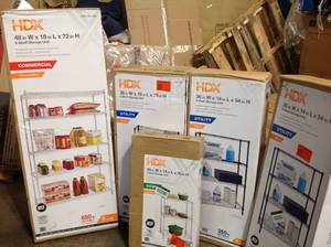 lot 40 image: Lot of Assorted Storage Units open boxes Customer Returns See Pictures
