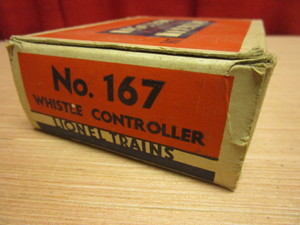 lot 565 image: LIONEL NO. 167 WHISTLE CONTROLLER, W ORIGINAL BOX