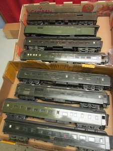 lot 618 image: SANTA FE PASSENGER CARS, SCALE, KIT-BUILT, SMOKER, DINING, CAFE, DORMITORY LOUNGE, BAGGAGE, MORE