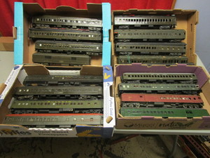 lot 620 image: GREAT NORTHERN, PULLMAN, PASSENGER CARS, SCALE, KIT-BUILT