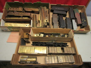 lot 648 image: ASSTD. SCALE ENGINE, TENDER, BOXCAR PARTS