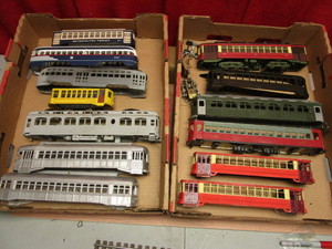 lot 666 image: ASSTD. SCALE STREETCAR-STYLE CARS