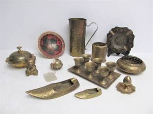 Large Lot of Brass Items Vintage&nbsp