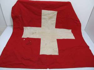 Old Vintage Swiss Flag