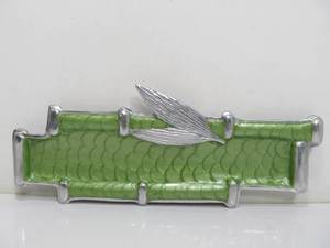 Julia Knight Enameled Aluminum Bamboo Style Serving Piece
