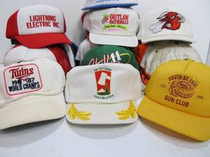 Large Lot of Vintage Snapback Trucker Hats