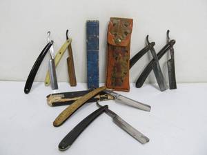 Lot of Vintage &amp Antique Straight Razors