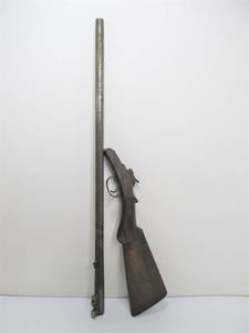 Antique 12 Gauge Shotgun Stock &amp Barrel