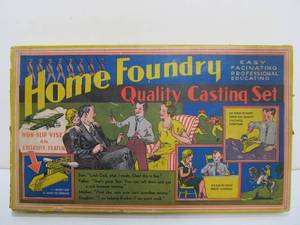 Old Vintage Home Foundry Toy Making Casting Set wBox