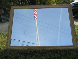 Large Gold Framed Wall Mirror