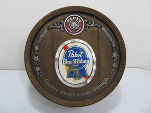 Vintaeg PABST Blue Ribbon PBR Barrel Sign