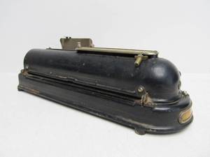 Very Cool 1920s Era Projectograph Locomotive Engine Style Industrial Check Writer