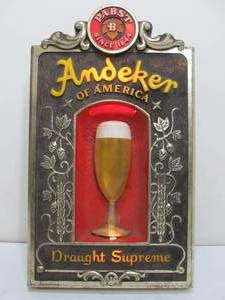 Vintage PABST Andeker of America Lighted Beer Sign
