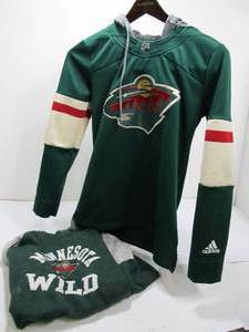 MN Wild Youth Size Sweatshirt &amp Hooded Jersey