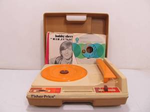 Working Vintage 1978 Fisher Price Record Player wRecords