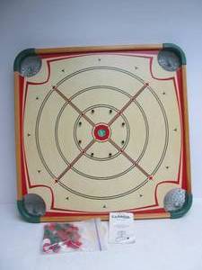 Excellent Vintage CARROM Double Sided Game Board