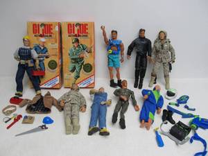 Lot of 10 Large Size GI JOES wAccessories