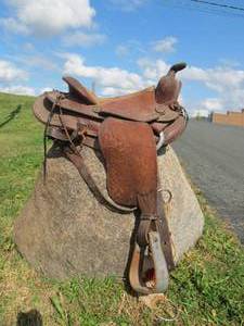 Vintage Western Leather Horse Saddle