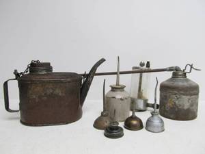 Lot of Vintage Oil Cans