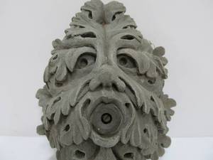 Oak Leaf Face Sculptural Fountain