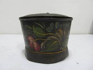 Nice Group of Antique Tole Painted Tin Boxes