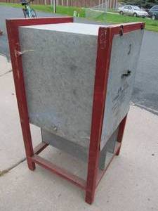 Large Antique Wood &amp Galvanized Metal IDEAL Corn Tester