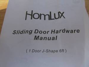 Brand New HomLux Heavy Duty Sliding Door Hardware Set