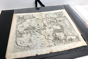 Original Early Antique Map of The Holy Land - Pisgah Sight of Palestine by Thomas Fuller
