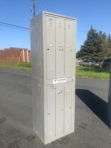 Large Vintage 6 Door Industrial or Gym Storage Locker&nbsp