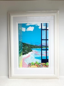 lot 71 image: Framed Signed & Numbered JONNA WHITE Serigraph - Forbidden Fruit