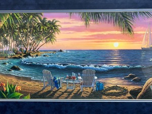 lot 70 image: Large Framed Signed KIM NORLIEN Print - Summertime