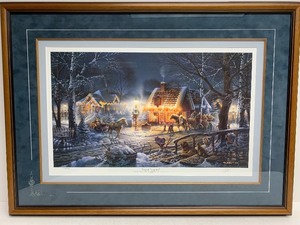 lot 61 image: Large Framed Signed & Numbered TERRY REDLIN Print - Sweet Memories