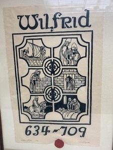 lot 97 image: Vintage The Life of Wilfred Framed Signed Woodblock Print