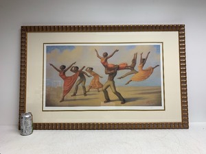 lot 104 image: Large Framed TIM ASHKAR Print - Toward Freedom