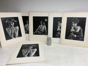 lot 163 image: Large Format Signed Mid Century Photograph Competition Portrait Photos