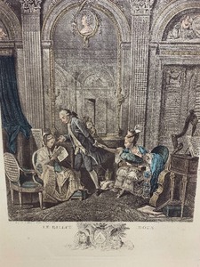 lot 160 image: Antique Le Billet Doux French Print