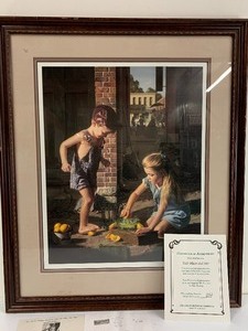 lot 188 image: Large Framed Signed Numbered Bob Byerley Print - Add Water & Stir