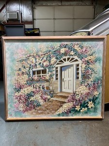 lot 209 image: LARGE Framed Signed Vintage Oil on Canvas Painting - Signed Ferrante Artmaster Studios