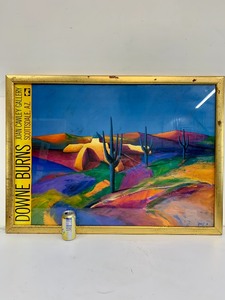 lot 211 image: Framed DOWNE BURNS Scottsdale AZ Southwestern Exhibition Poster