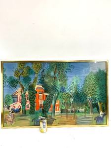 lot 1 image: Orig Vintage 1950s RAOUL DUFY Large Lithograph - Paddock a Deauville
