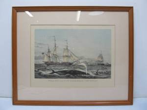 lot 250 image: Le Breton, Whaling, The Cape of Good Hope. The Uncas Lithograph