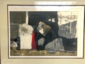 lot 5 image: Signed Aquatint Etching La Bouteille by Antoni Clave (1913-2005)