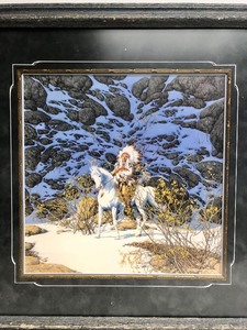lot 259 image: Framed Signed Numbered BEV DOOLITTLE Print - Eagle Heart