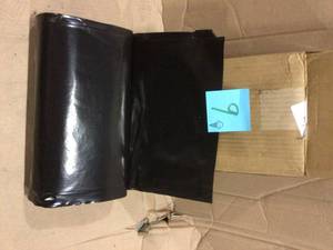 4 ft. x 100 ft. Black 4 mil Plastic Sheeting by HUSKY Customer Returns See Pictures