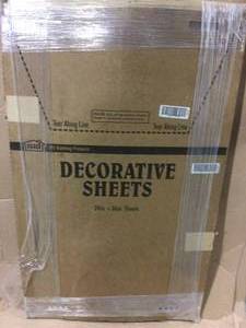 24 in. x 36 in. Cloverleaf Aluminum Sheet in Silver by M-D Building Products Customer Returns See Pictures