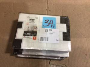 Metro Campagnola White 11.50 in. x 8.38 in. Vinyl Peel and Stick Tile (2.21 sq. ft. 4-pack) by smart tiles Customer Returns See Pictures