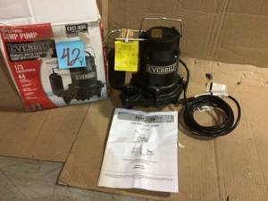 13 HP Cast Iron Sump Pump by Everbilt Customer Returns See Pictures