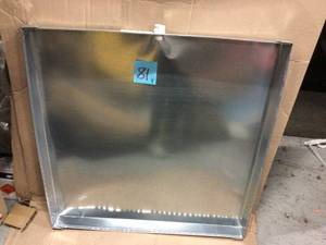 32 in. x 32 in. 26-Gauge Drain Pan with PVC Connector by Master Flow Customer Returns See Pictures