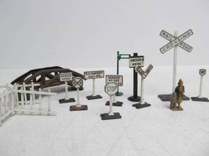 Lot of Assorted Train Layout Accessories